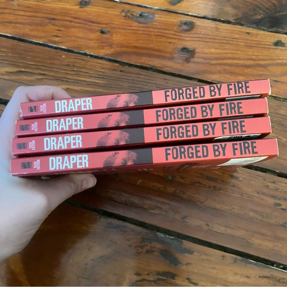 🧩 3/$20 Forged by Fire By Sharon M. Draper Children’s Literature x 4